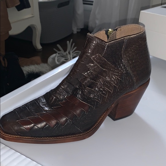 Free People Vegan Leather Bootie - Picture 1 of 7